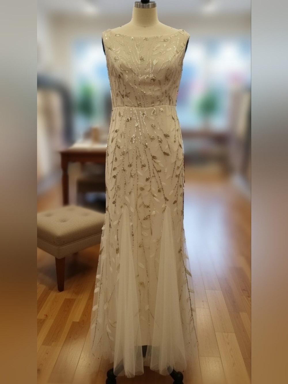 Formal Dress Sequined Sheath Mermaid Style Evening Gown Size 12